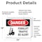 Signmission Forklift Traffic Be Alert, 24 in W x Rectangle, Vinyl Decal OS-2PACK-DS-D-1824-L-1265 - alternate 6